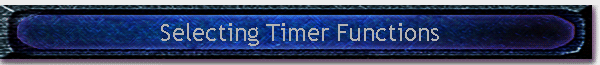 Selecting Timer Functions