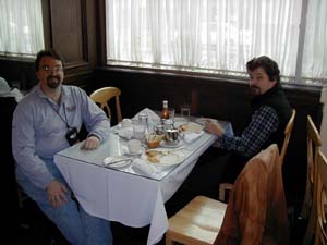 Keith Franklin and Bob O'Brien at Thurdays breakfast