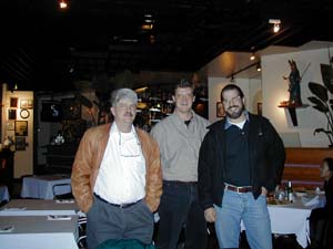 L.J. Johnson, Stan Schultes, and Steele Price -- same Thursday night's dinner
