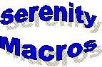 Welcome to the Serenity Macros Web Site